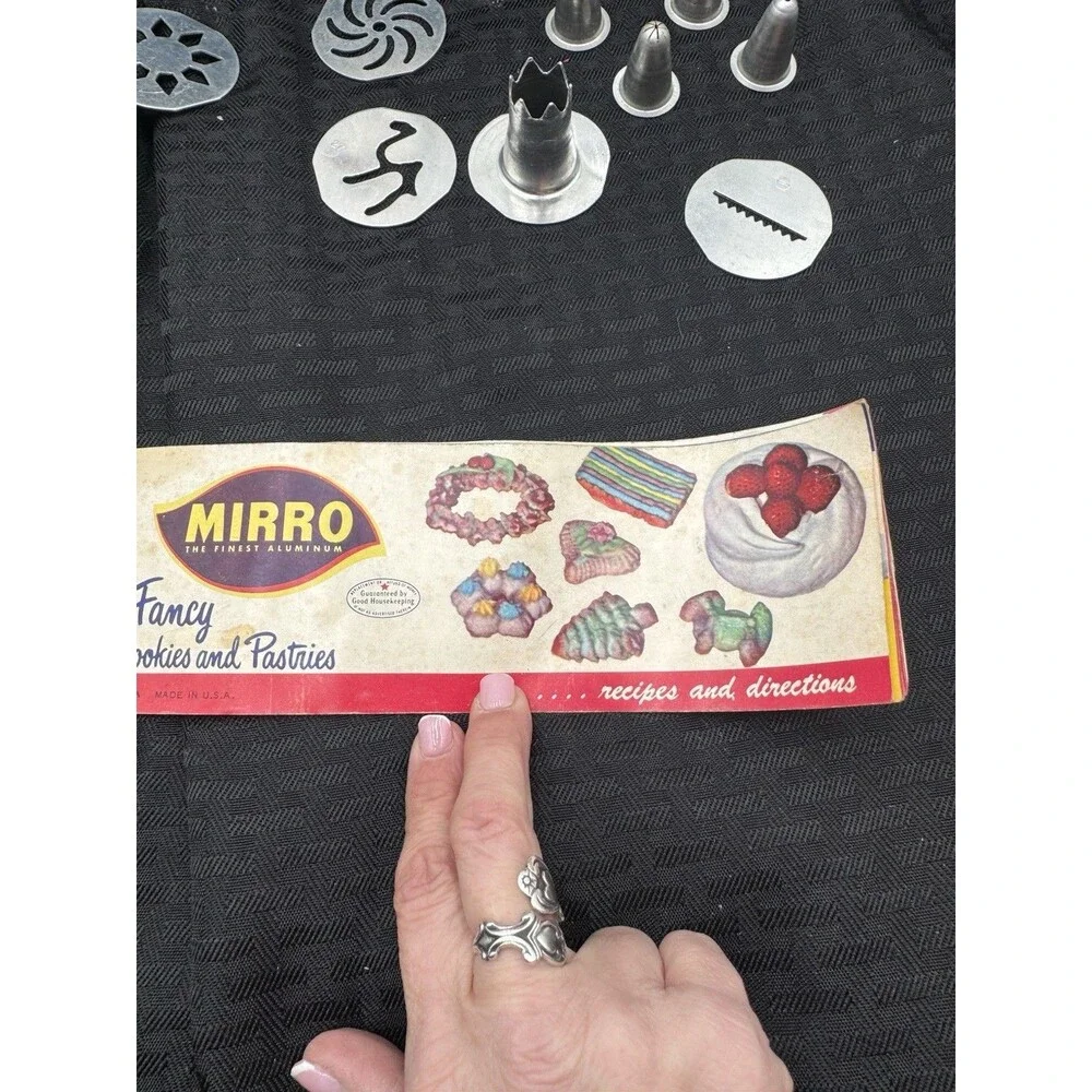 vintage mirro cookie pastry press